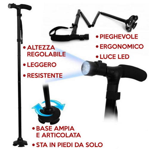 Bastone pieghevole resistente - bastone,