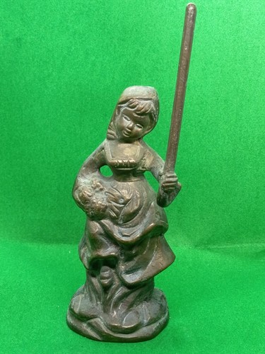 Antica statua ottone donna - in,